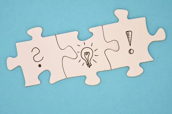  beyin fırtınası ve karar için puzzels kavramı