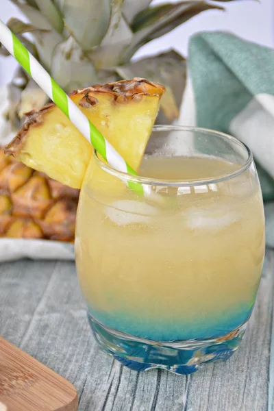 Summer Drink Made Out Pineapple — Stock Photo, Image