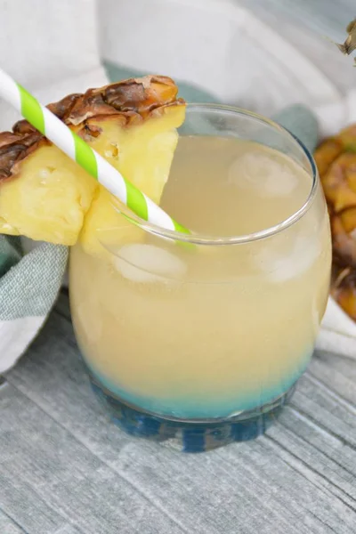 Summer Drink Made Out Pineapple — Stock Photo, Image