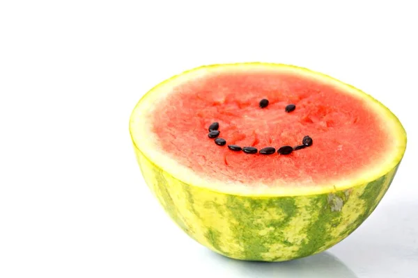Leende Gjord Utsäde Vattenmelon — Stockfoto