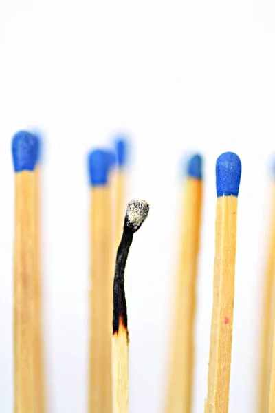 Matches Conceptual Burnout Syndrome — Stock Photo, Image