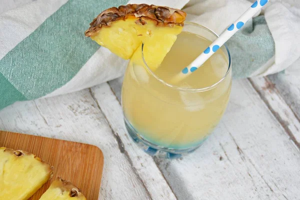 Summer Drink Made Out Pineapple — Stock Photo, Image