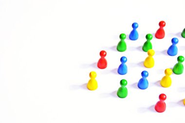 Oyun figürleri bir takım için bir sembol olarak bir daire oluşturur