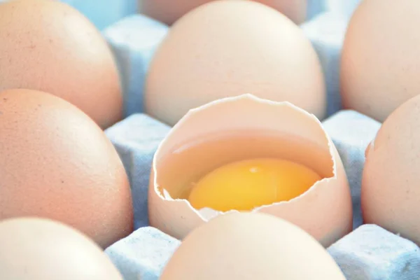 Een Jaren Dertig Honingraat Eieren Lag Een Paar Eieren Een — Stockfoto