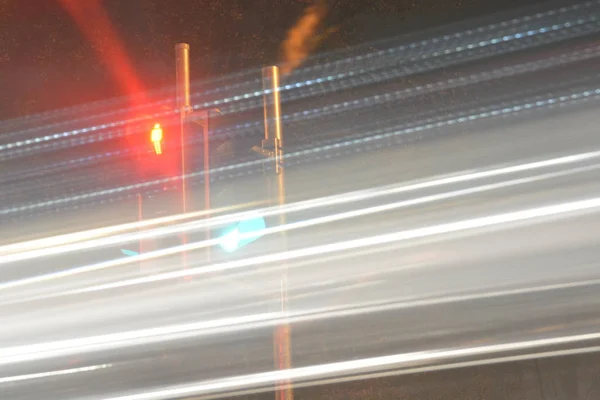 Traffic Lights Evening — Stock Photo, Image