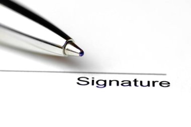 Onaylamak veya reddetmek için bir alanda yakın çekim-ballpoint Pen, 