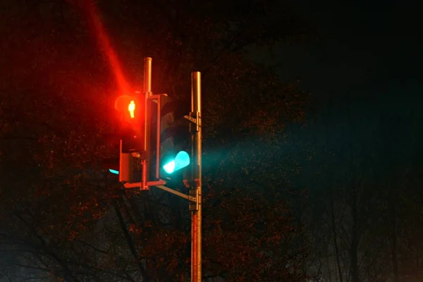 Traffic Lights Evening — Stock Photo, Image