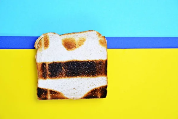 Closeup View Tasty Toast Vacation Concept Colorful Background — Stock Photo, Image