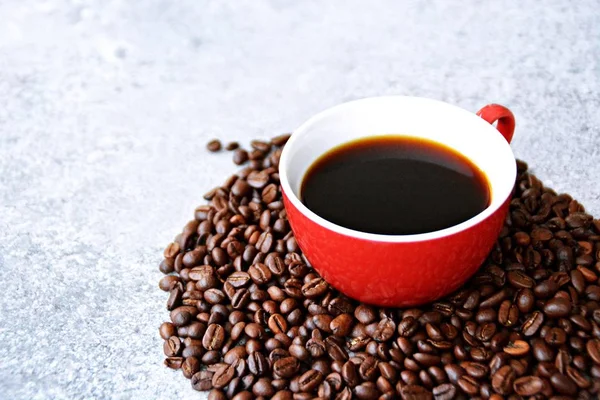 Bonen Een Kopje Koffie — Stockfoto