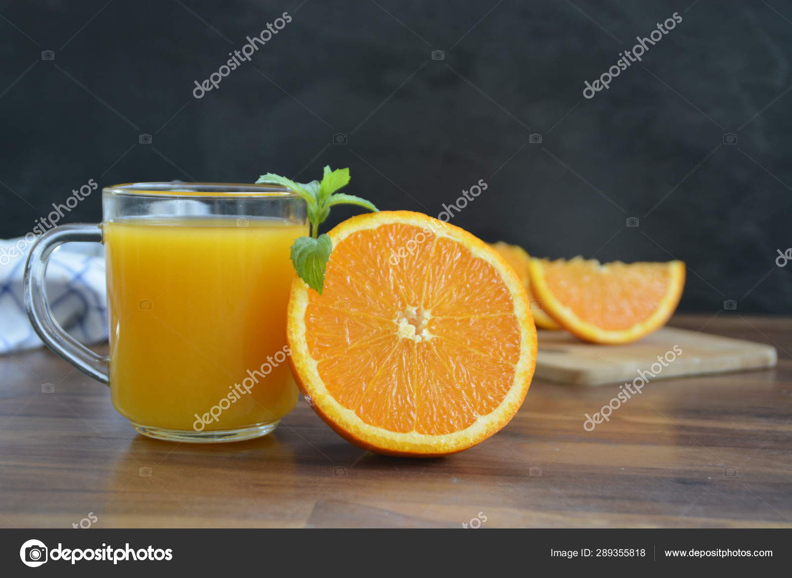 Glass Orange Juice Stands Wooden Surface Next Half Orange Pieces Stock Photo Image By C Maddas Glass Orange Juice Stands Wooden Surface Next Half Orange Pieces Stock Photo Image By C Maddas