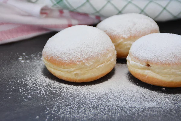 Chamados Krapfen Que São Tradicionalmente Assados Alemanha Durante Temporada Carnaval — Fotografia de Stock