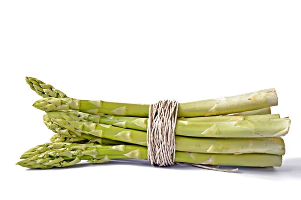 Bunch Fresh Green Uncooked Asparagus — Stock Photo, Image