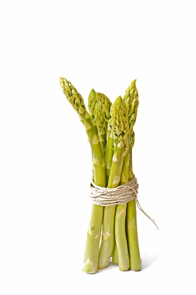 Mazzo Asparagi Freschi Verdi Crudi — Foto Stock