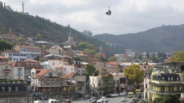 格鲁吉亚第比利斯的旧市中心 — 图库视频影像