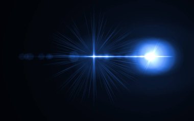 Soyut dijital mercek parlaması siyah arka plan. Modern soyut güzel ışınları çizgi arka plan ışık. Doğa güzel flare.
