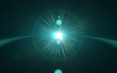 Soyut resim güneş aydınlatma fişeği patladı. Vintage parlak etkisi. Küre hafif parlama