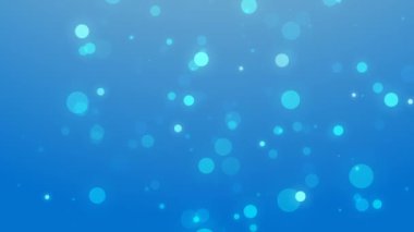 Güzel mavi bokeh arka plan hareketli video soyut. Mavi arka plan daire hareket