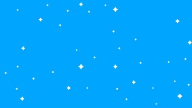 Yıldız gökyüzü hareket video kırpmak. Güzel parlayan stars.2d catoon hareket yıldız.