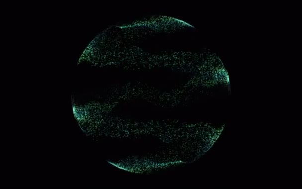 Aarde Stippen Simulatie Abstracte Achtergrond — Stockvideo