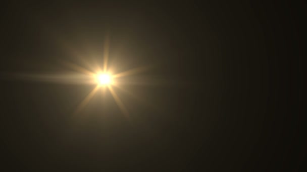 Абстрактне Сонце Полум Природний Фон Вогнями Сонячним Світлом Відео — стокове відео