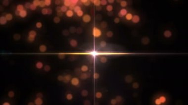 Altın soyut bokeh ve dijital lens flare efekti arka plan. Mercek parlaması ile toz parçacıkları. parlak ışıklar. Defocused Festivevintage ışıklar soyut. Noel ve yeni yıl Bayramı.