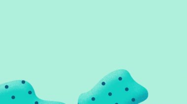 Sıvı şekilleri noktalı arka plan hareket tarzı. Modern sanat arka plan videosu