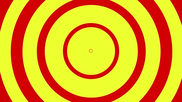 赤と黄色のリップル モーション背景単発 ビデオ モーション デザインのさざ波テクスチャ — ストック動画