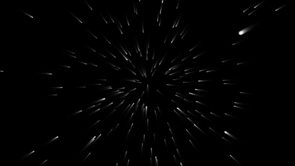 Space Travel Star Field Warp Motion Abstract Wormhole Tunnel Loop — Video Stock