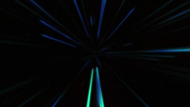 Абстрактний Барвистий Фон Руху Космічних Подорожей Зоряний Візерунок Перешкод Анотація — стокове відео