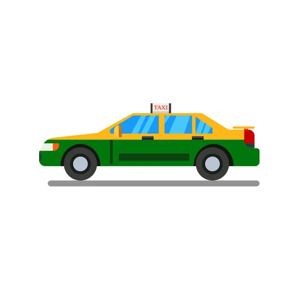 Tailandês Taxi Design Plano Com Vector Thai Fundo Branco Isolado — Vetor de Stock