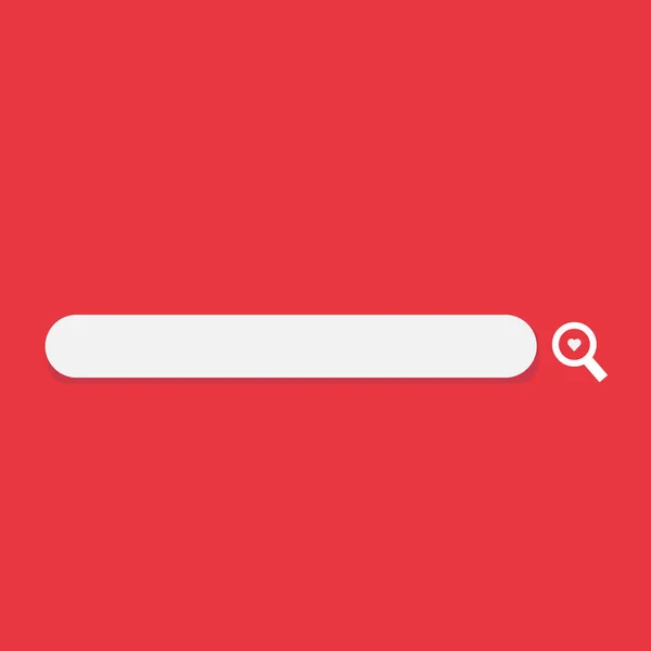 Search bar vector element design love concept.