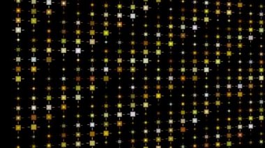 Altın glitter desen hareketli arka plan video. Kare yanıp sönme arka plan. Sigorta primi ışıltı nokta, tinsels kutlama grafik tasarım.