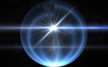 siyah arka plan üzerinde dijital lens flare ışık ile soyut güneş patlaması. Güneş patlaması aydınlatma parlama soyut görüntü. bağbozumu tırmanmak etkisi. Orb ışık flare