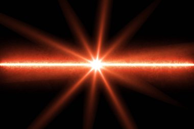 Kırmızı Dijital lens Flare , ışık sızıntıları , Soyut bindirmeleri arka plan. Lens parlama soyut yatay arka plan. Asimetrik ışık ışınları