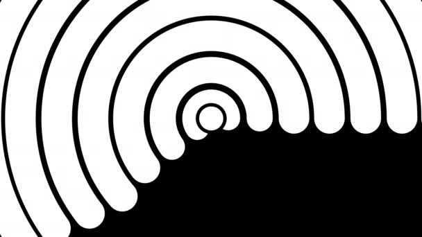 Αφηρημένο Λευκό Κύκλο Μοτίβο Για Μετάβαση Κανάλι Άλφα — Αρχείο Βίντεο