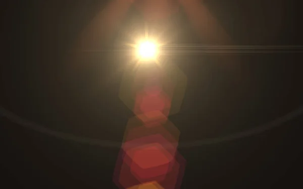 Spike Bola Whit Streak Lensa Merah Digital Suar Dalam Latar — Stok Foto