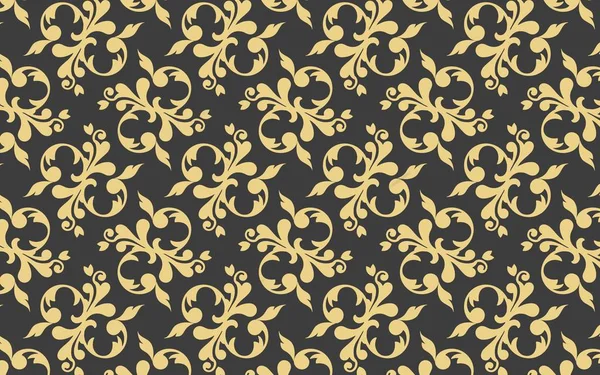 Abstract gold luxury pattern design illustration.Ornate pattern art.Golden ornament decoration pattern