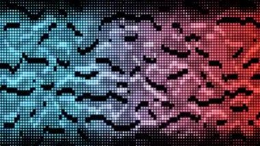 Soyut renkli noktalar şablon hareketi arka plan. Müzik motifi hareket arkaplanı