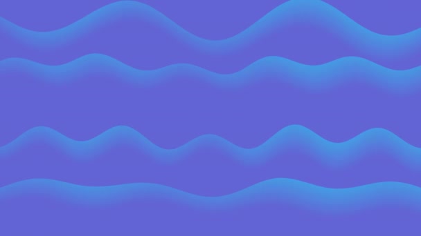 Abstraktní Pohyb Gradient Vlny Pozadí Sea Wave Grafický Design Pohybu — Stock video
