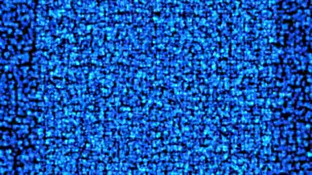 要旨青のノイズパターンの動き背景青のボケの輝き背景 — ストック動画