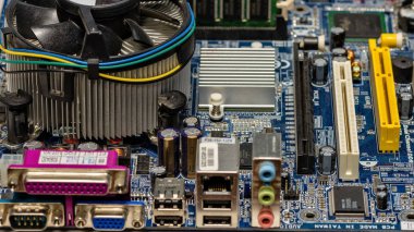 Yakın çekim bilgisayar ana tahta