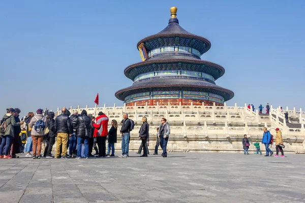 Peking China März 2016 Touristen Besuchen Die Parkanlage Des Tempels — Stockfoto