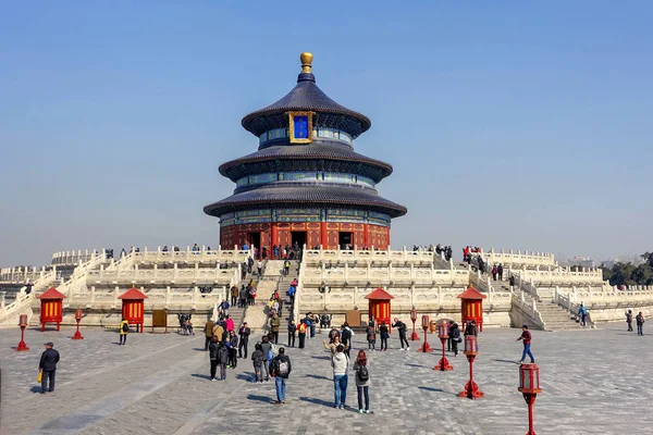 Beijing Çin Mart 2016 Temple Heaven Park Karmaşık Gelen Turist — Stok fotoğraf