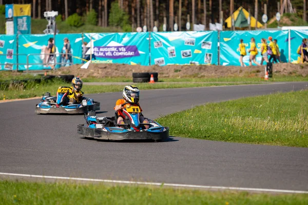 Ropazi Letonya Mayıs 2018 Öğrenci Spor Oyunları Şampiyona Öğrenciler Farklı — Stok fotoğraf