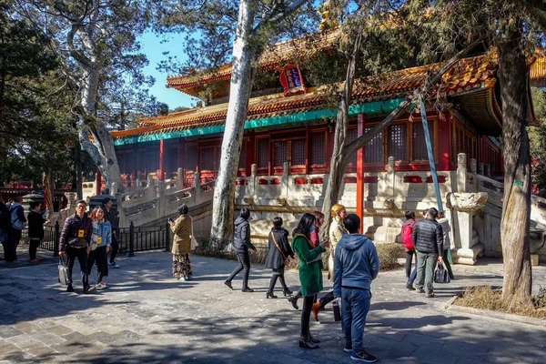 Beijing China Março 2016 Cidade Proibida Pavilhão Jardim Imperial — Fotografia de Stock