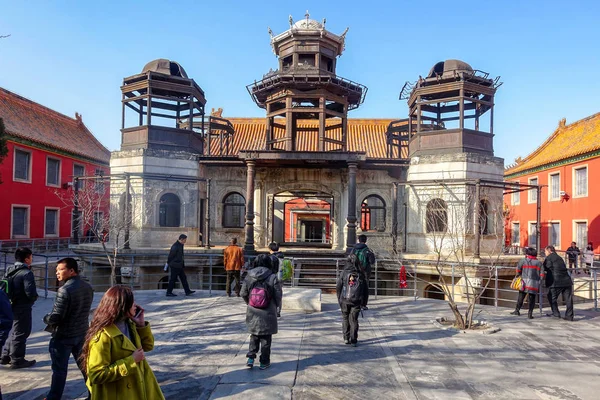 Пекін Китай Березня 2016 Заборонене Місто Фрагменти Тільки Знищені Під — стокове фото