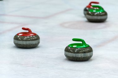 buz üzerinde oyunu curling için granit taş
