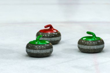 buz üzerinde oyunu curling için granit taş