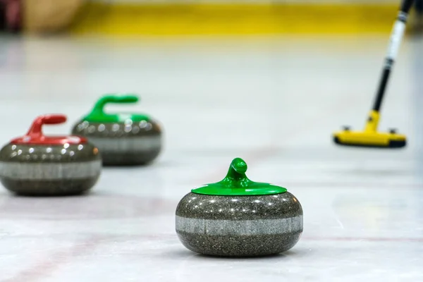 Curling Oyun Durumunu Yakından — Stok fotoğraf