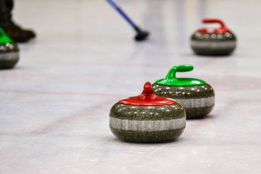 buz üzerinde oyunu curling için granit taş